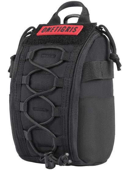 Onetigris Molle Pouch Bag, Compact Empty Bag EDC Tool Pouch Bag for Outdoor Activities, Black